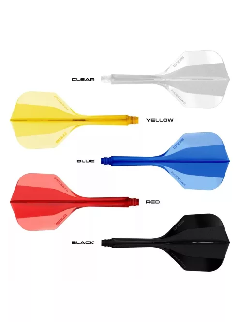 Darts toll és szár egyben Harrows Solo piros, No6 toll és közepes szár