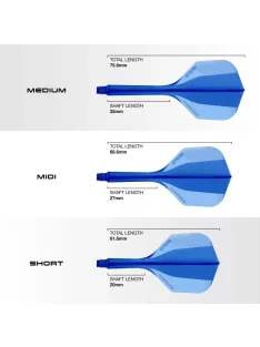   Darts toll és szár egyben Harrows Solo kék, No6 toll és közepes szár