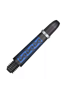 Dart szár rövid Shot Koi Carbon Helioknot, kék 35mm