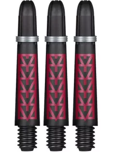 Dart szár rövid Shot Koi Carbon Pakati, piros 35mm