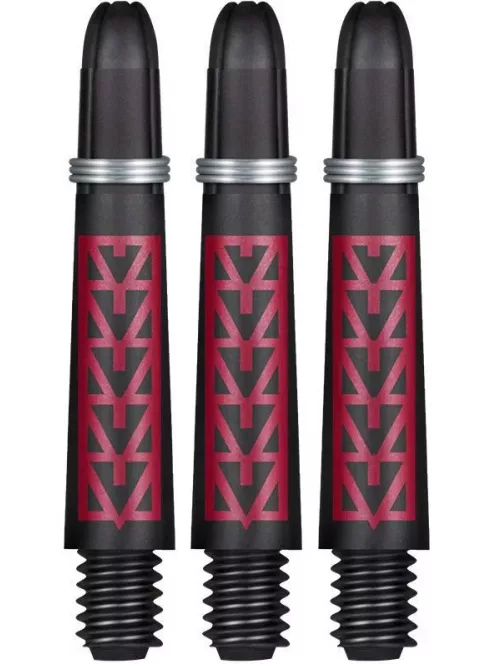 Dart szár rövid Shot Koi Carbon Pakati, piros 35mm