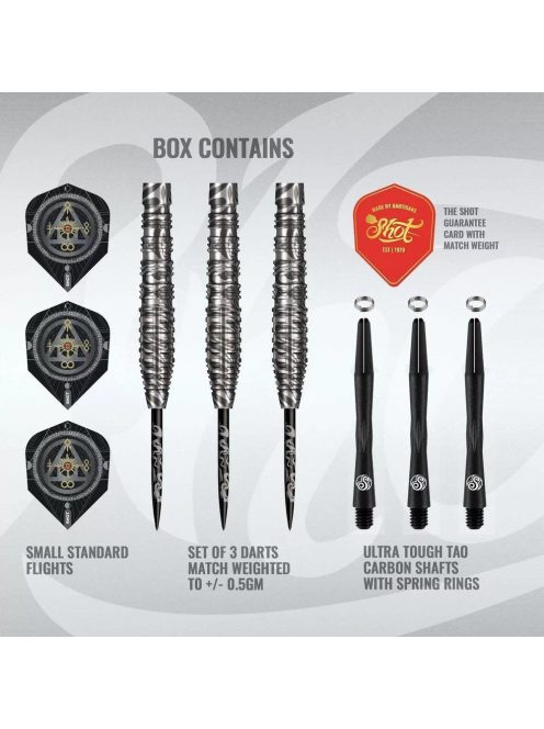 Darts szett steel Shot Alchemy Runstel - 23g, 90%
