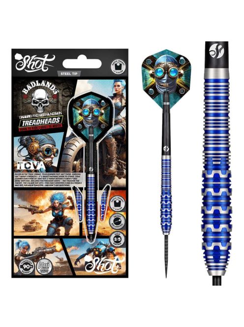 Darts szett Shot steel Badlands Tova 24gr 90% wolfram