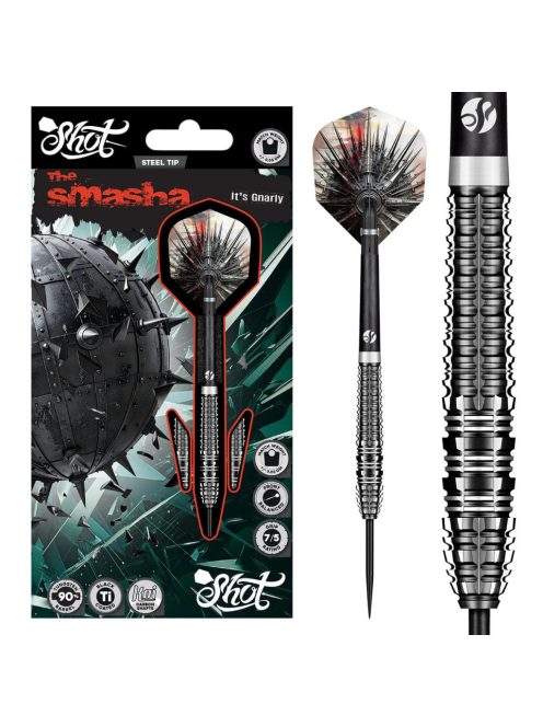 Darts szett Shot steel Gnarly Smasha 23gr 90% wolfram