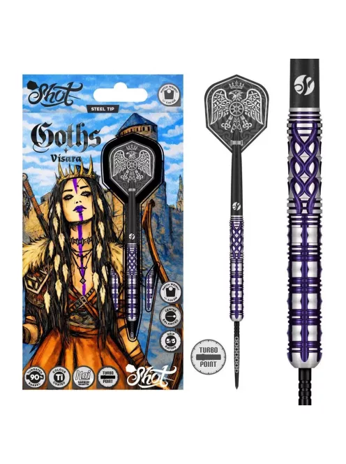 darts szett steel Shot TP Goths Visara, 23gr, 90% 