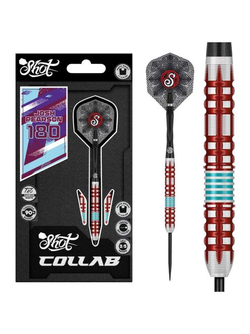 Darts szett Shot steel Collab Josh Pearson 23g 90% wolfram