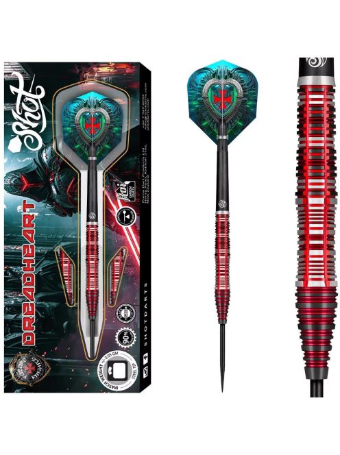 SHOT Future Knights Dreadheart darts szett, steel, 24g, 90%