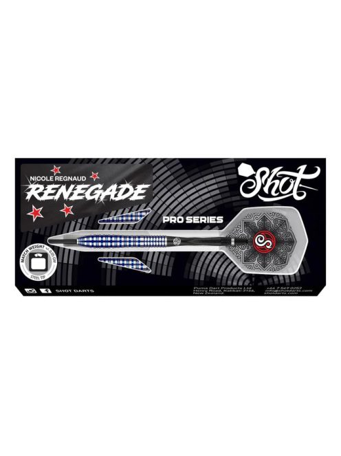 darts szett Shot steel, Nicole Regnaud 23gr, 90% 