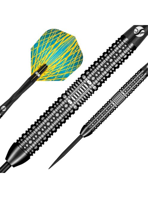 Darts szett steel Shot Rowby John Rodriguez Baha 25g, 90%