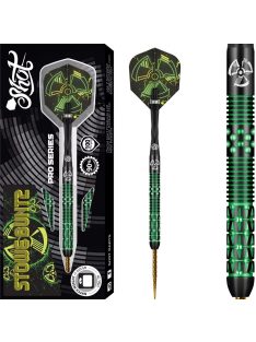 Darts szett steel, Shot Stowe Buntz V2 Black 23g, 90%