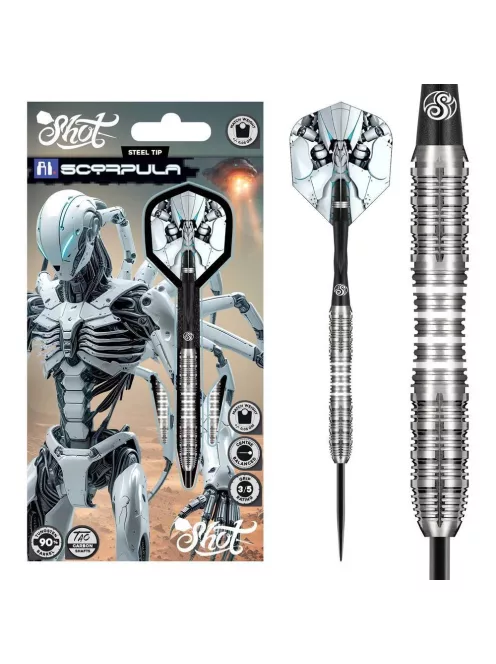 Darts szett steel Shot AI Scorpula 24g, 90% 