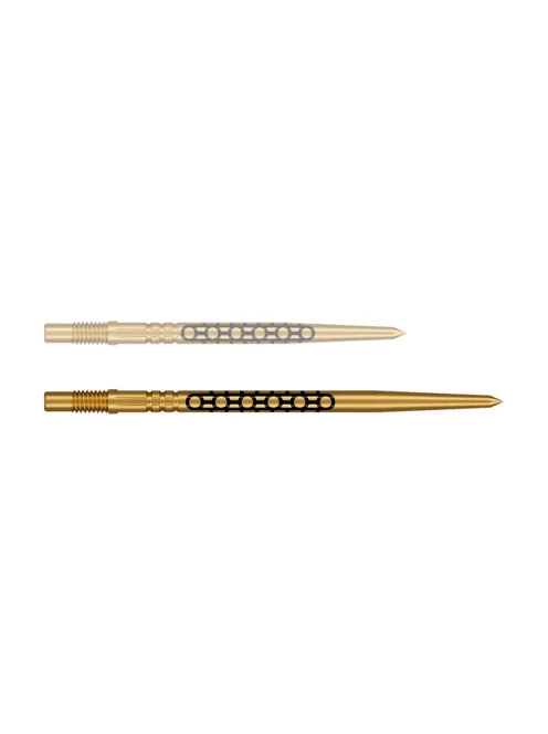 darts fémhegy Shot Turbo Point arany, 40mm