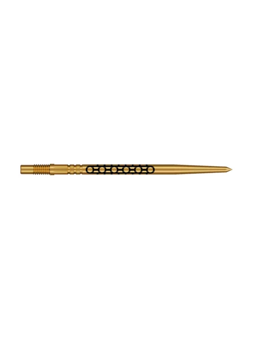 darts fémhegy Shot Turbo Point Goths arany, 30mm