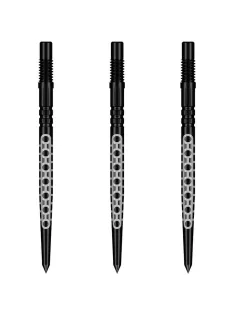 darts fémhegy Shot Turbo Point Goths fekete, 30mm