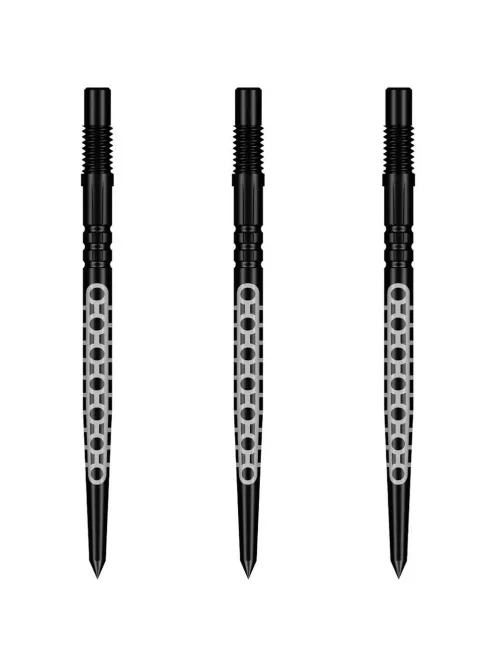 darts fémhegy Shot Turbo Point Goths fekete, 40mm