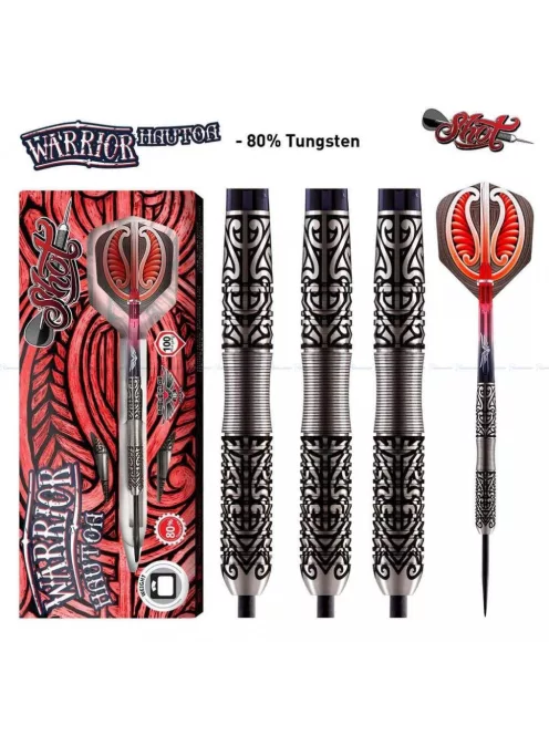 Set of darts Shot steel, Warrior Hautoa, 24g, 80% tungsten