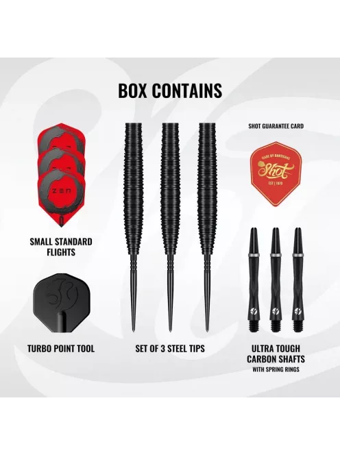 darts szett steel Shot TP Zen Missile, 22gr, 90% 