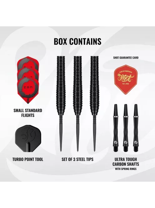 darts szett steel Shot TP Zen Torpedo, 23gt, 90% 