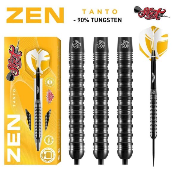 Set of darts Shot steel, Zen Tanto, 23g, 90% tungsten