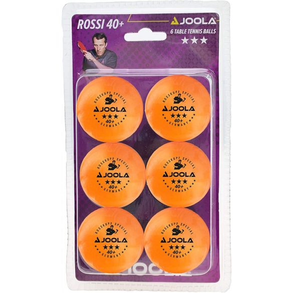 ping-pong labda, 6 db, sárga (Joola Rosskopf) 3*