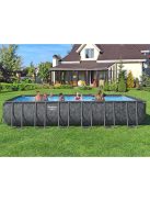 Bestway szögletes fémvázas medence szett 7,32m x 3,66m x 1,32m