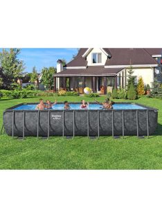   Bestway szögletes fémvázas medence szett 7,32m x 3,66m x 1,32m