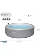 Bestway Lay-Z-Spa Hawaii Airjet 8 6001J EnergySense masszázsmedence