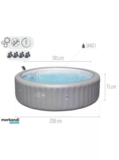 Bestway Lay-Z-Spa Hawaii Airjet 8 6001J EnergySense masszázsmedence
