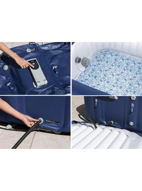 Bestway Lay-Z-Spa Hawaii Airjet EnergySense masszázsmedence 180 * 180  * 71 cm 2025-ös modell
