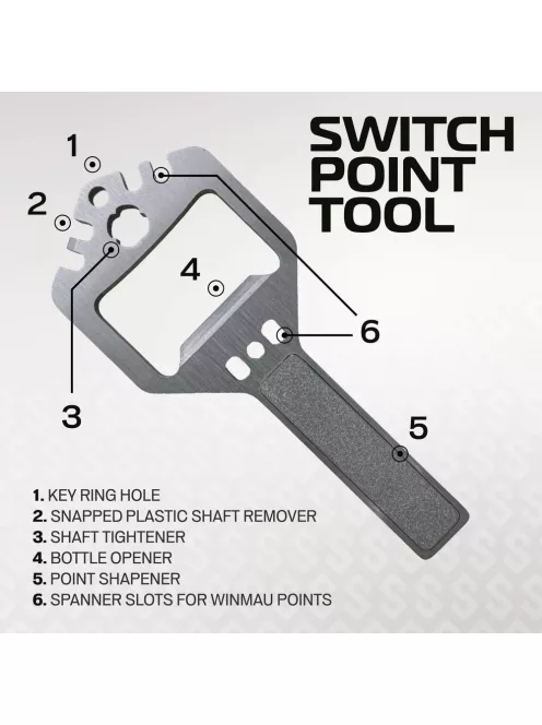 Darts fémhegy Winmau Switch Point Smooth fekete, 26mm