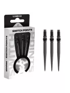 Darts fémhegy Winmau Switch Point Smooth fekete, 40mm