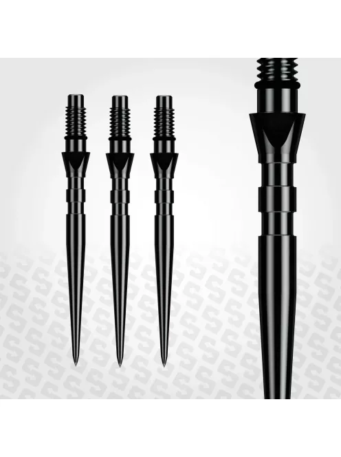 Darts fémhegy Winmau Switch Point Groove fekete, 26mm