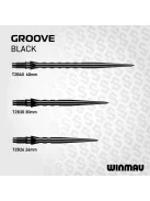 Darts fémhegy Winmau Switch Point Groove fekete, 30mm