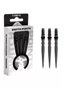 Darts fémhegy Winmau Switch Point Groove fekete, 40mm