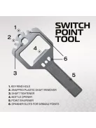 Darts fémhegy Winmau Switch Point Wave fekete, 26mm