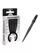 Darts fémhegy Winmau Switch Point Wave fekete, 40mm