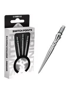 Darts fémhegy Winmau Switch Point Wave ezüst, 40mm