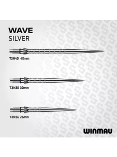 Darts fémhegy Winmau Switch Point Wave ezüst, 40mm