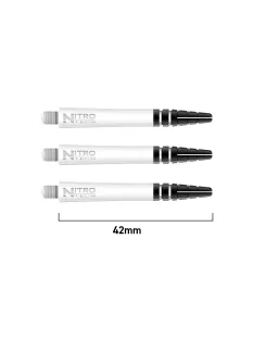   DART SZÁR Red Dragon NITROTECH MŰANYAG  fehér, HOSSZÚ, 42MM