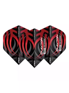 DARTS PEN JONNY CLAYTON RED DRAGON BLACK/RED