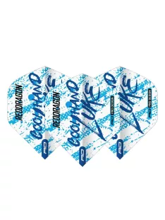   DART TOLL RED DRAGON LUKE HUMPHRIES YIN YANG KÉK, 100 MIKRON