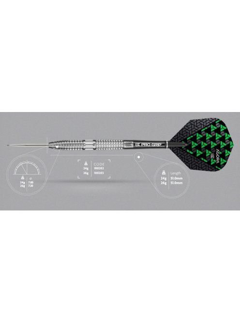 Darts szett TARGET steel, 26g, Agora A02, 90% wolfram (utolsó darab)