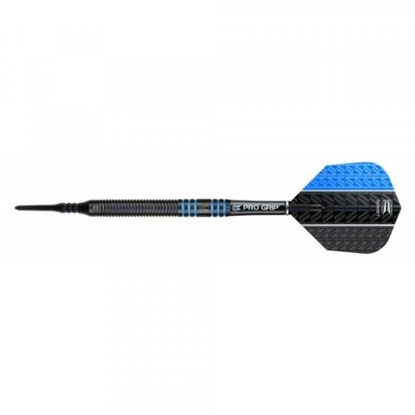 Darts set TARGET soft, 18g, Vapor8 black, blue, 80%
