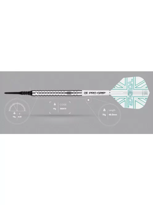 Darts set TARGET soft 90% tungsten, Rob Cross 19g