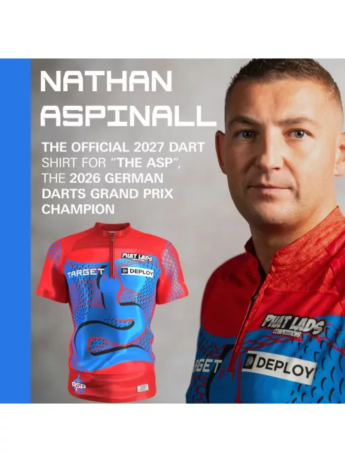 darts mez TARGET Nathan Aspinall Playing Shirt 2027 (128-tól  - 4XL méretekben)