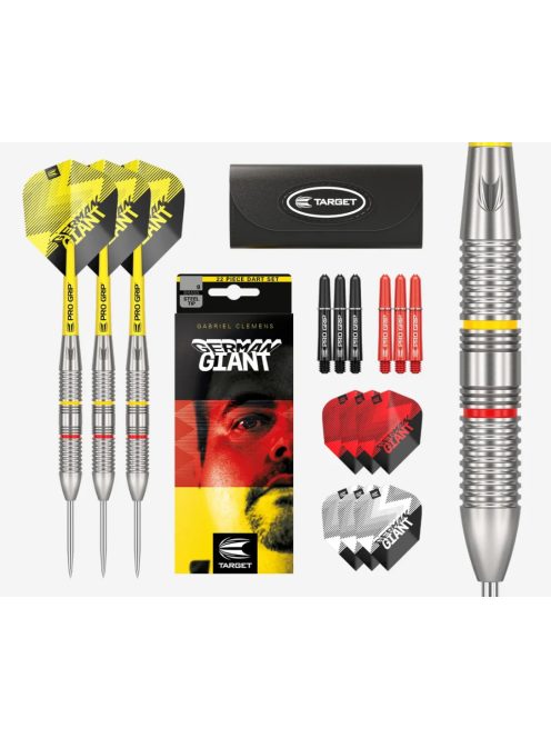 Darts szett TARGET steel 22g brass Gabriel Clemens