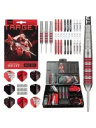 Darts szett steel TARGET Stephen Bunting Bullet réz szett 22g és 100 darabos kiegészítő csomag
