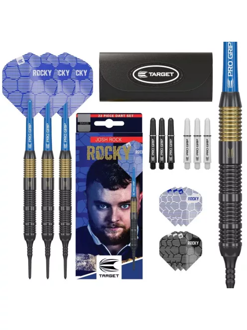 Dart szett soft Target Josh Rock 18g réztestű, brass
