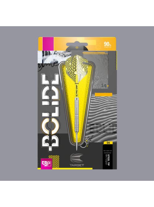 Darts szett TARGET steel Bolide 04, 23g, swiss, 90% wolfram gravírozott