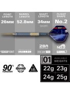 Dart szett steel Target SP Josh Rock G1 24g, 90%